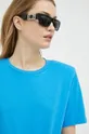 modrá Bavlnené tričko Gestuz