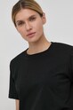 Gestuz - T-shirt bawełniany Jory czarny 10904992