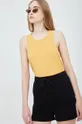 Superdry top in cotone giallo