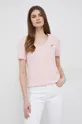 ροζ Βαμβακερό μπλουζάκι Lacoste TF8392 Γυναικεία