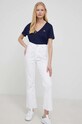 Lacoste cotton T-shirt TF8392 TF8392 navy AW23