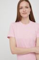 różowy Lacoste t-shirt Damski