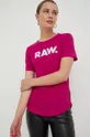 ružová Bavlnené tričko G-Star Raw