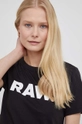 czarny G-Star Raw t-shirt bawełniany