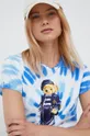 niebieski Polo Ralph Lauren t-shirt bawełniany 211863445001