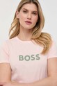 Бавовняна футболка BOSS рожевий 50468356