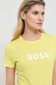 Бавовняна футболка BOSS жовтий 50468356