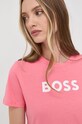 Bavlněné tričko BOSS růžová 50468356