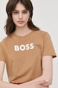 BOSS tricou din bumbac bej 50468356