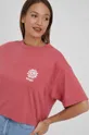 ružová Bavlnené tričko Wrangler