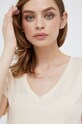 Calvin Klein t-shirt bawełniany beżowy K20K204357.PPYY