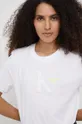 bela Bombažen t-shirt Calvin Klein Jeans