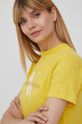 žlutá Bavlněné tričko Calvin Klein Jeans