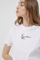 Βαμβακερό μπλουζάκι Karl Kani λευκό ESSKKWT02WHT