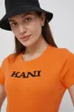 πορτοκαλί Μπλουζάκι Karl Kani