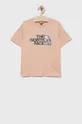 ροζ Παιδικό βαμβακερό μπλουζάκι The North Face Για κορίτσια