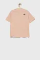 The North Face t-shirt bawełniany dziecięcy różowy