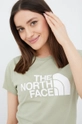 zielony The North Face t-shirt bawełniany