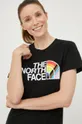 μαύρο Βαμβακερό μπλουζάκι The North Face Pride