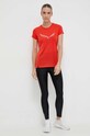 Salewa sportos póló Solidlogo 00.0000027019 piros SS24