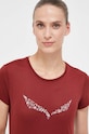 Salewa t-shirt sportowy Solid Dry bordowy 00.0000027019