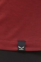 Salewa t-shirt sportowy Solid Dry 00.0000027019 bordowy
