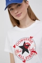 alb Converse tricou din bumbac