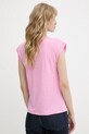 Odzież Morgan t-shirt lniany 221.DAME różowy