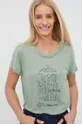 zöld Houdini t-shirt Tree Message