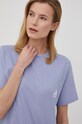 Kangol t-shirt bawełniany KLEU006.D fioletowy SS22