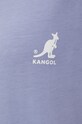 Kangol t-shirt bawełniany fioletowy KLEU006.D