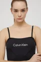 μαύρο Top προπόνησης Calvin Klein Performance Big Idea Γυναικεία