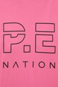 Хлопковая футболка P.E Nation 22PE1T253 фиолетовой