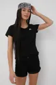 μαύρο Βαμβακερό μπλουζάκι Kappa Γυναικεία