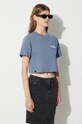 Βαμβακερό μπλουζάκι Ellesse μπλε SGM14626