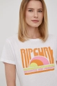 biały Rip Curl t-shirt bawełniany Damski