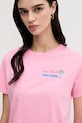 MC2 Saint Barth tricou din bumbac roz EMI0001