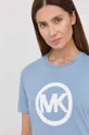 fialová Bavlnené tričko MICHAEL Michael Kors Dámsky