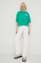 Βαμβακερό μπλουζάκι Marc O'Polo Denim πράσινο