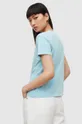 modrá Bavlnené tričko AllSaints