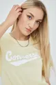rumena Bombažen t-shirt Converse