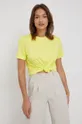 κίτρινο Βαμβακερό μπλουζάκι Calvin Klein