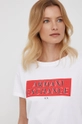 biały Armani Exchange t-shirt bawełniany 3LYTKP.YJ8TZ