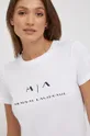 biały Armani Exchange t-shirt bawełniany 3LYTAQ.YJG3Z