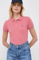 ροζ Βαμβακερό μπλουζάκι πόλο Polo Ralph Lauren Γυναικεία