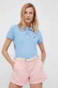 niebieski Polo Ralph Lauren polo bawełniane 211863279001 Damski