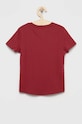 Tommy Hilfiger t-shirt bawełniany dziecięcy KG0KG05242.PPYY bordowy SS22