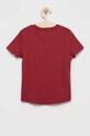 Tommy Hilfiger t-shirt bawełniany dziecięcy KG0KG05242.PPYY bordowy SS22