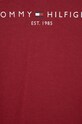 Dziewczynka Tommy Hilfiger t-shirt bawełniany dziecięcy KG0KG05242.PPYY bordowy