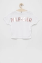 Tommy Hilfiger t-shirt bawełniany dziecięcy biały